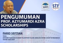 Pengumuman Professor Azyumardi Azra Scholarships