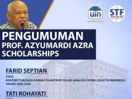 Pengumuman Professor Azyumardi Azra Scholarships