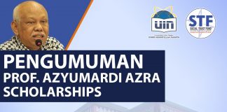 Pengumuman Professor Azyumardi Azra Scholarships