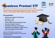 Masih Ada Waktu! Pendaftaran Beasiswa Social Trust Fund UIN Jakarta Bagi Mahasiswa Prestasi Diperpanjang