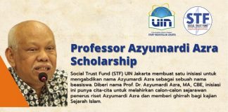 STF UIN Jakarta Kembali Membuka Pendaftran Professor Azyumardi Azra Scholarships