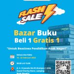 Flash Sale: Bazar Buku Beli 1 Gratis 1