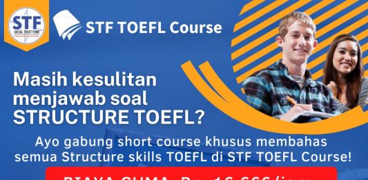 Short Course Structure TOEFL di STF UIN Jakarta