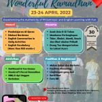 RESCEDULE! Ramadhan Edu Fun Camp 1443 H “Wonderful Ramadhan”
