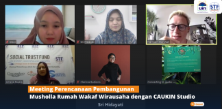 Meeting Perencanaan Pembangunan Musholla Rumah Wakaf Wirausaha dengan CAUKIN Studio