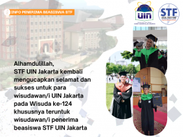 Alhamdulillah, STF UIN Jakarta kembali mengucapkan selamat dan sukses untuk para wisudawan/i UIN Jakarta