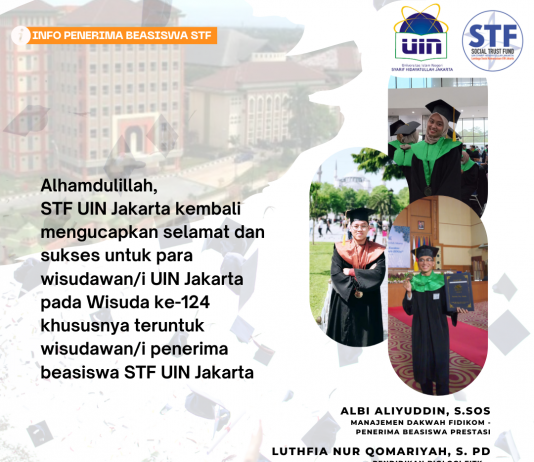 Alhamdulillah, STF UIN Jakarta kembali mengucapkan selamat dan sukses untuk para wisudawan/i UIN Jakarta
