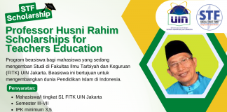 Professor Husni Rahim Scholarships for Teachers Education Semester Ganjil 2022 Kembali Dibuka!