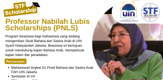 Professor Nabilah Lubis Scholarships Semester Ganjil 2022 Kembali Dibuka!