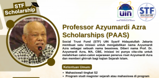 Professor Azyumardi Azra Scholarship (PAAS) Kembali Dibuka!
