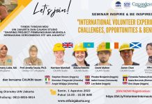 Seminar International Volunteers Experiences: Challenges, Opportunities, and Benefits