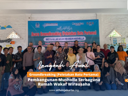 Groundbreaking (Peletakan Batu Pertama) Musholla Serbaguna Rumah Wakaf Wirausaha