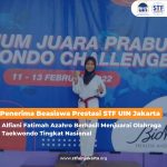 Alfiani Fatimah Azahro Berhasil Menjuarai Olahraga Taekwondo Tingkat Nasional !