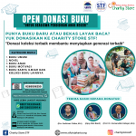 Punya buku baru atau bekas layak baca? Yuk donasikan ke Charity Store STF