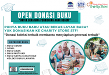 Punya buku baru atau bekas layak baca? Yuk donasikan ke Charity Store STF