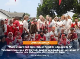 Keseruan Perlombaan 17an bersama Volunteer Internasional CAUKIN Studio