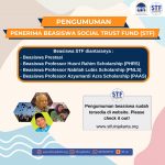 Pengumuman Penerima Beasiswa Social Trust Fund (STF) Tahun Akademik 2022 Semester Ganjil