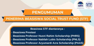 Pengumuman Penerima Beasiswa Social Trust Fund (STF) Tahun Akademik 2022 Semester Ganjil