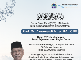 Innalillahi Wa Inna Ilaihi Rojiun Prof Azyumardi Azra Wafat