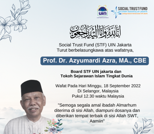Innalillahi Wa Inna Ilaihi Rojiun Prof Azyumardi Azra Wafat