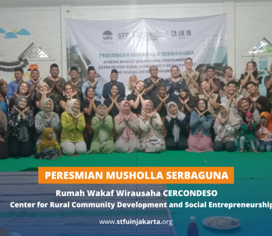 Peresmian Musholla Serbaguna di Rumah Wakaf Wirausaha