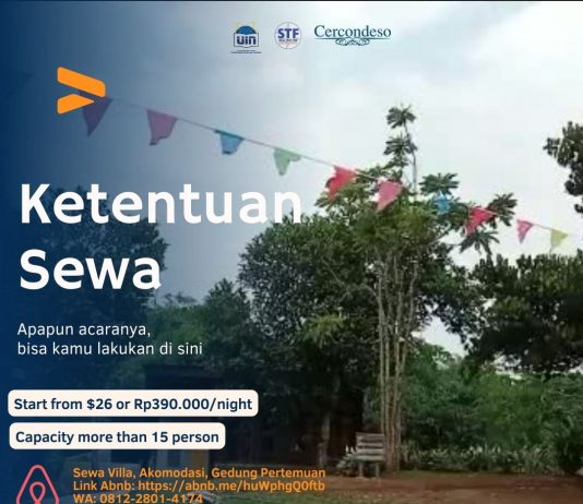 Ketentuan Sewa Penginapan Cercondeso untuk Grup/Kelompok