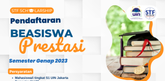Pendaftaran Beasiswa Prestasi STF Semester Genap 2023 Kembali dibuka