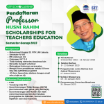 Pendaftaran Professor Husni Rahim Scholarship Semester Genap 2023 Kembali dibuka