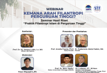 Webinar “Kemana Arah Filantropi Perguruan Tinggi?” Seminar Hasil Riset “Praktik Filantropi Islam di Perguruan Tinggi”