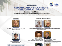 Webinar “Kemana Arah Filantropi Perguruan Tinggi?” Seminar Hasil Riset “Praktik Filantropi Islam di Perguruan Tinggi”