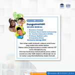 Pengumuman Seleksi Berkas STF Scholarship Tahun Akademik 2023 Semester Genap