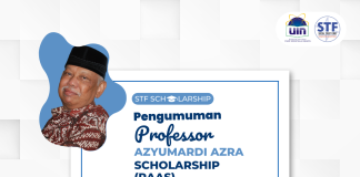 Pengumuman Penerima Professor Azyumardi Azra Scholarship Tahun Akademik 2023 Semester Genap