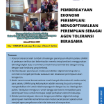 Policy Brief: Pemberdayaan Ekonomi Perempuan: Mengoptimalkan Perempuan Sebagai Agen Toleransi Beragama