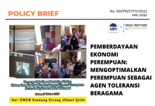 Policy Brief: Pemberdayaan Ekonomi Perempuan: Mengoptimalkan Perempuan Sebagai Agen Toleransi Beragama