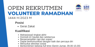 Open Rekrutmen Volunteer Ramadhan STF UIN Jakarta 1444 H/2023 M