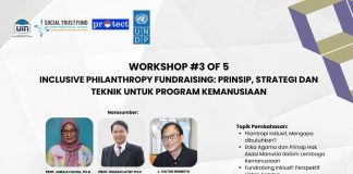 Workshop #3 of 5 Inclusive Philanthropy Fundraising: Prinsip, Strategi dan Teknik untuk Program Kemanusiaan