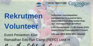Rekrutmen Volunteer Ramadhan Edu Fun Camp 1444H