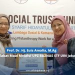 Prof. Dr. Hj. Euis Amalia, M.Ag Salurkan Zakat Maal Melalui UPZ BAZNAS STF UIN Jakarta