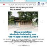 Congratulation! Musholla Solidarity won the People’s Choice Award