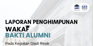 Laporan Penghimpunan Wakaf Bakti Alumni pada Gladiresik Wisuda Sarjana ke-128 UIN Jakarta