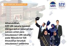 STF Ucapkan Selamat dan Sukses Wisuda Sarjana ke-128 UIN Jakarta