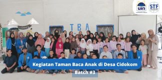 Pembukaan Taman Baca Anak CERCONDESO Batch #3 di Desa Cidokom