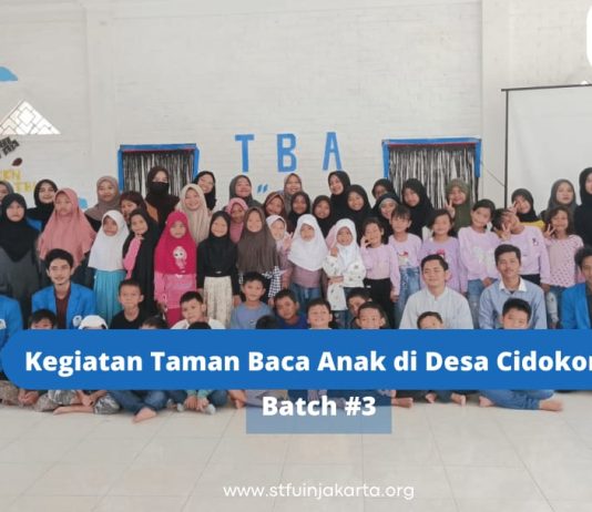 Pembukaan Taman Baca Anak CERCONDESO Batch #3 di Desa Cidokom