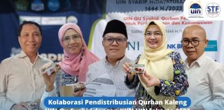 Kolaborasi Pendistribusian Qurban Kaleng UIN-Qu Syahid
