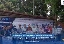UIN Jakarta, STF UIN Jakarta dan IKALUIN Jakarta Sukses Gelar Kegiatan Qurban UIN-QU Syahid 1444 H/ 2023 M