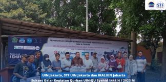 UIN Jakarta, STF UIN Jakarta dan IKALUIN Jakarta Sukses Gelar Kegiatan Qurban UIN-QU Syahid 1444 H/ 2023 M