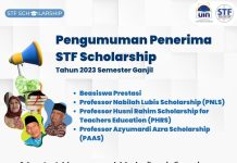 Pengumuman Penerima Beasiswa STF UIN Jakarta Semester Ganjil Tahun Akademik 2023