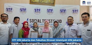 STF dan Fakultas Dirasat Islamiyah UIN Jakarta Sepakat Tandatangani Kerjasama Pengelolaan Wakaf Uang