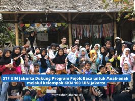 STF UIN Jakarta Dukung Program Pojok Baca Anak-anak melalui Kelompok KKN 100 UIN Jakarta