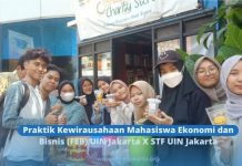 Praktik Kewirausahaan Mahasiswa Ekonomi dan Bisnis (FEB) UIN Jakarta X STF Jakarta
